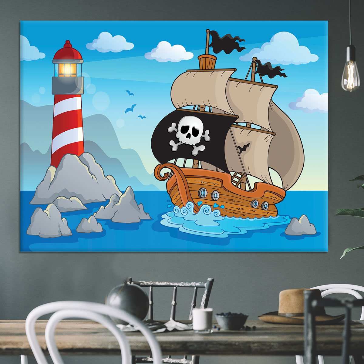 Lighthouse theme image 5 Canvas Print or Poster