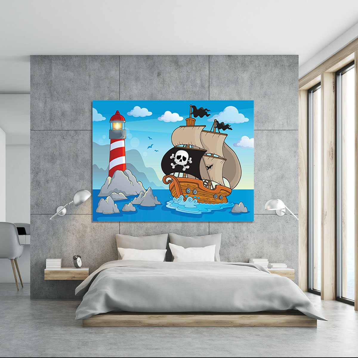Lighthouse theme image 5 Canvas Print or Poster