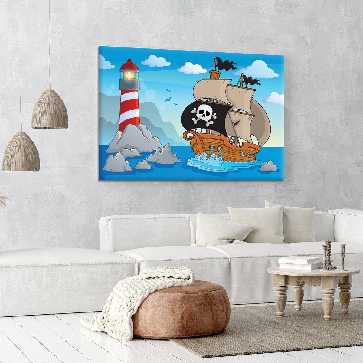 Lighthouse theme image 5 Canvas Print or Poster