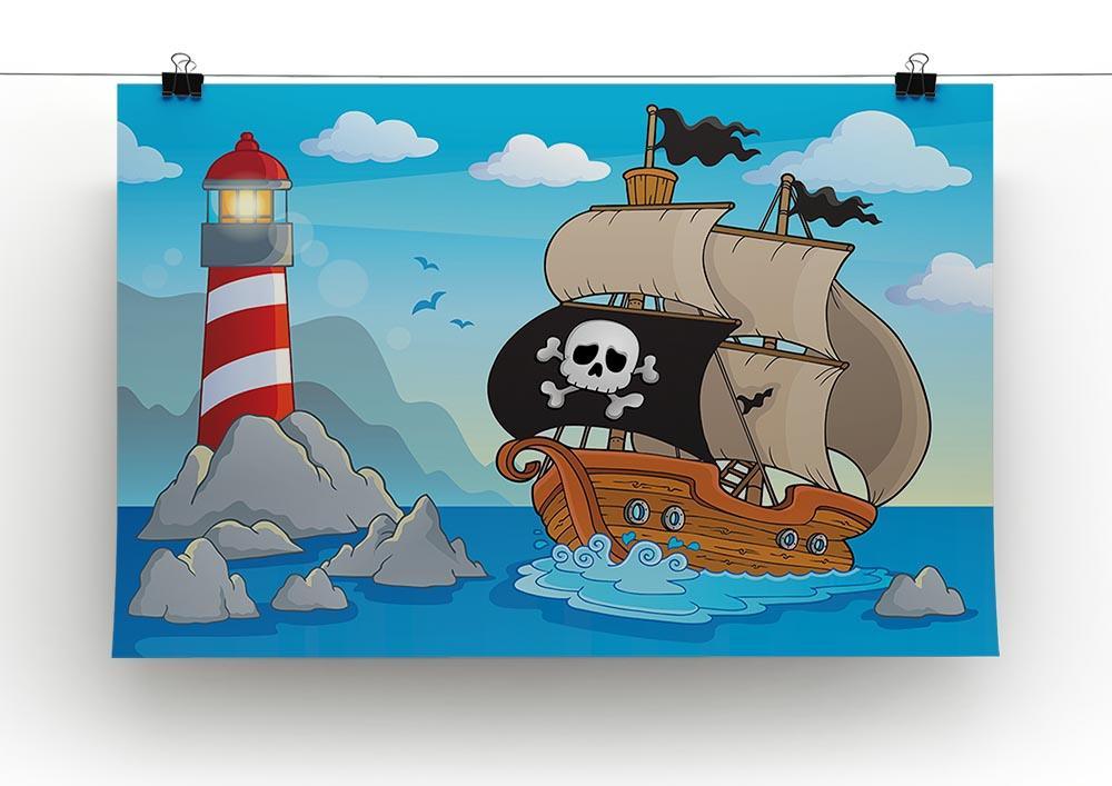 Lighthouse theme image 5 Canvas Print or Poster - Canvas Art Rocks - 2
