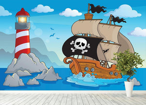 Lighthouse theme image 5 Wall Mural Wallpaper - Canvas Art Rocks - 4