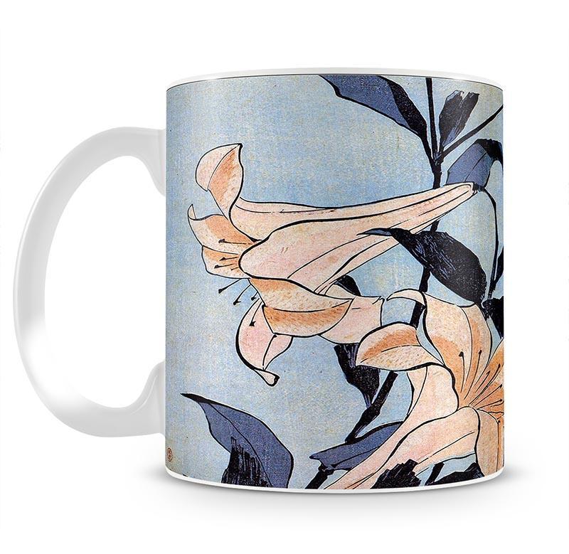 Lilies by Hokusai Mug - Canvas Art Rocks - 2