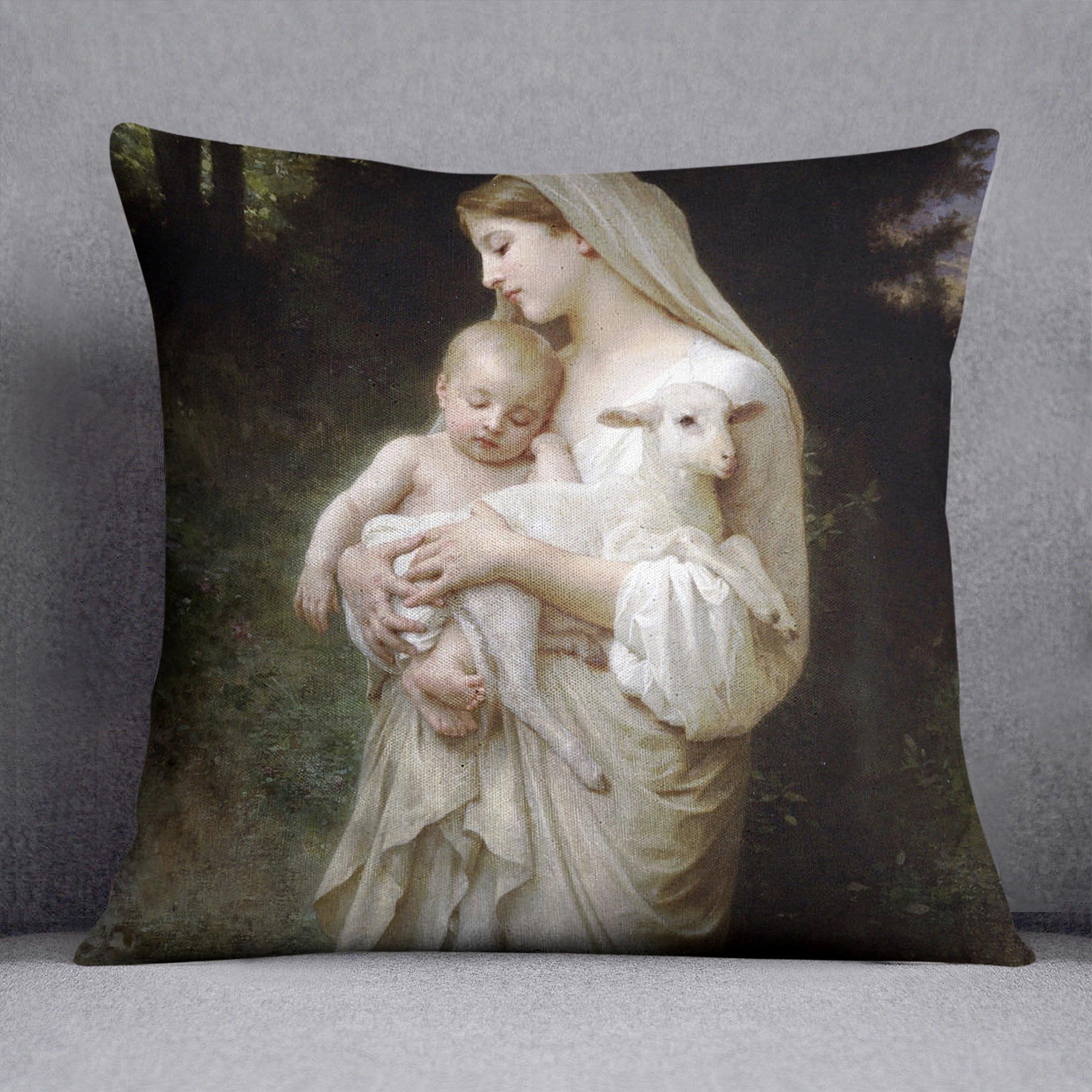 Linnocence By Bouguereau Throw Pillow