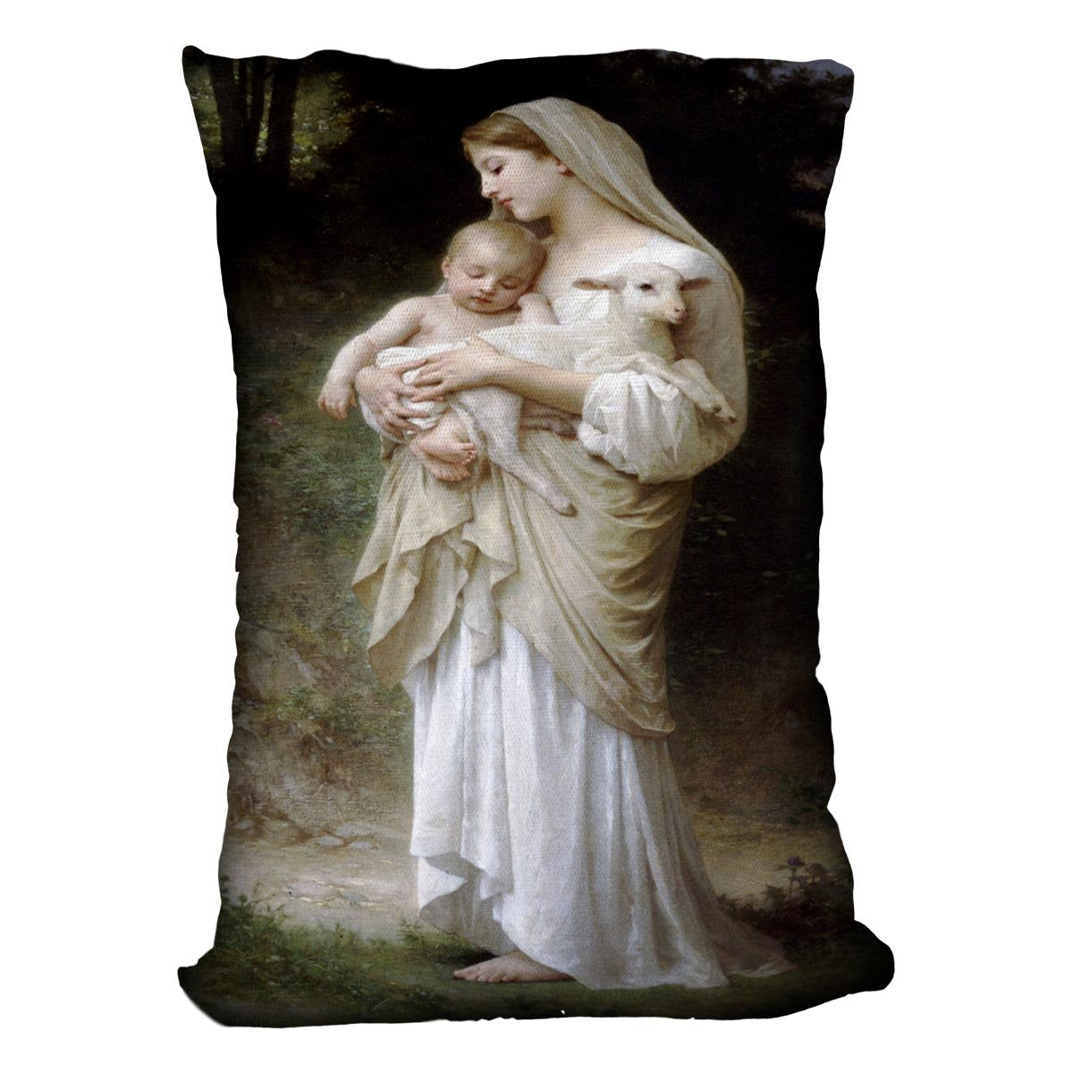 Linnocence By Bouguereau Throw Pillow