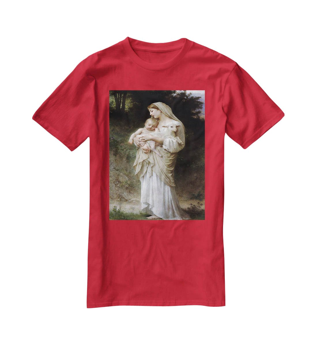 Linnocence By Bouguereau T-Shirt - Canvas Art Rocks - 4