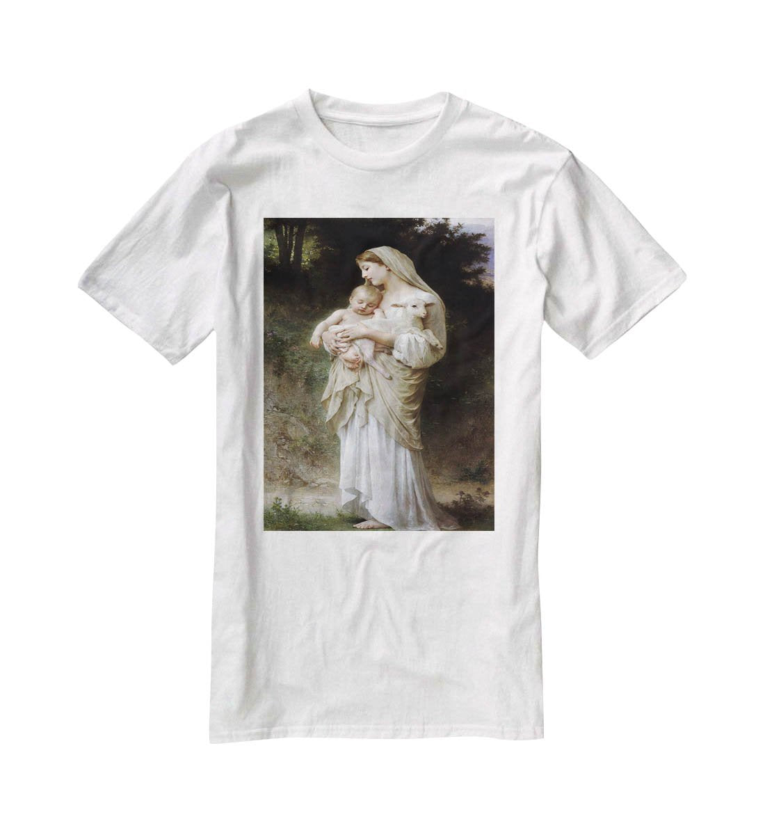 Linnocence By Bouguereau T-Shirt - Canvas Art Rocks - 5