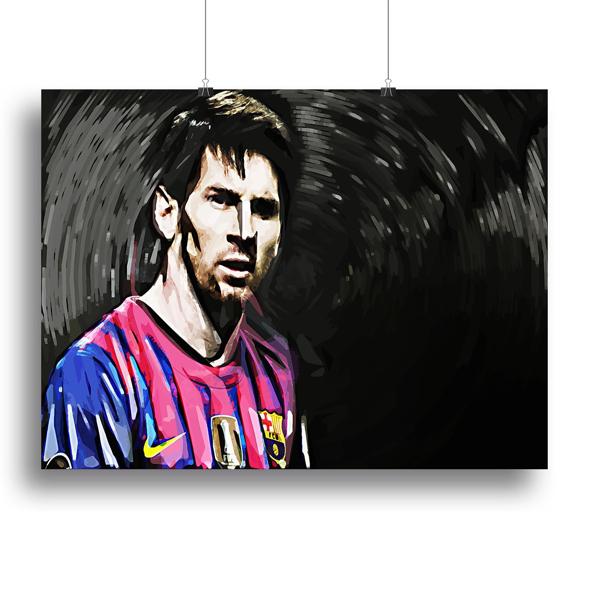Lionel Messi Close Up Canvas Print or Poster