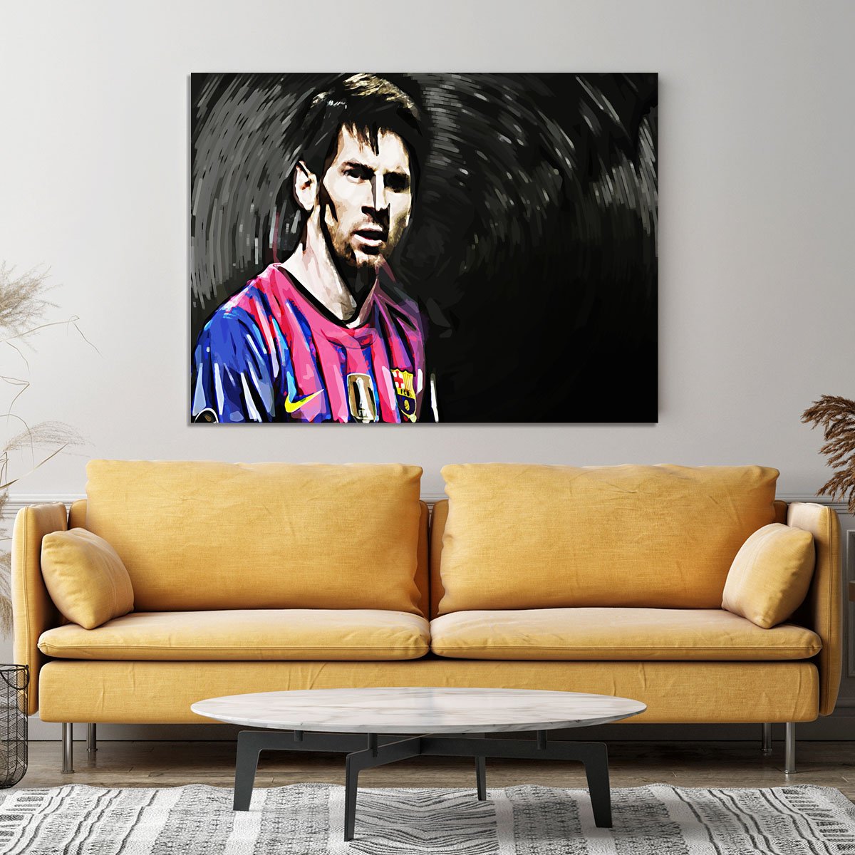 Lionel Messi Close Up Canvas Print or Poster