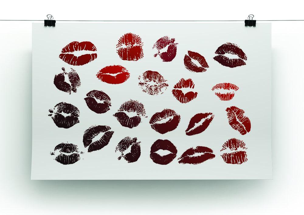 Lipstick Kisses Canvas Print or Poster - Canvas Art Rocks - 2