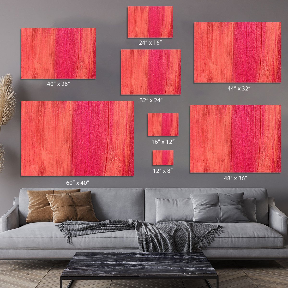 Lipstick texture Canvas Print or Poster