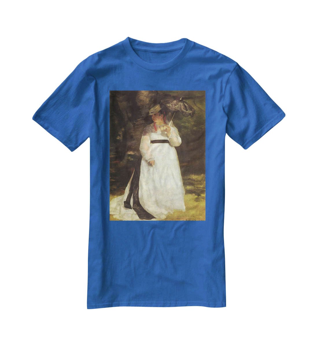 Lise with an Umbrella by Renoir T-Shirt - Canvas Art Rocks - 2