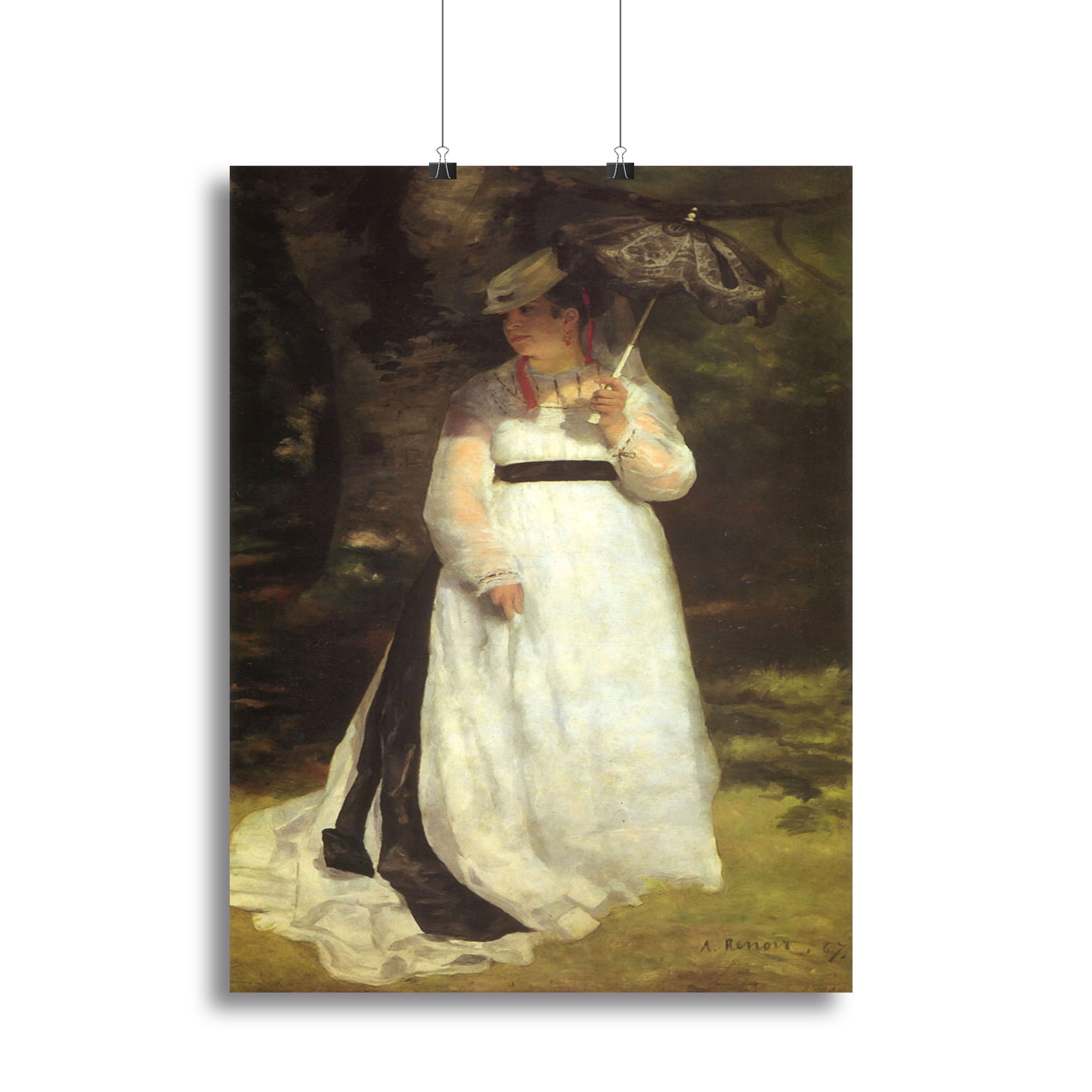 Lise with an Umbrella by Renoir Canvas Print or Poster