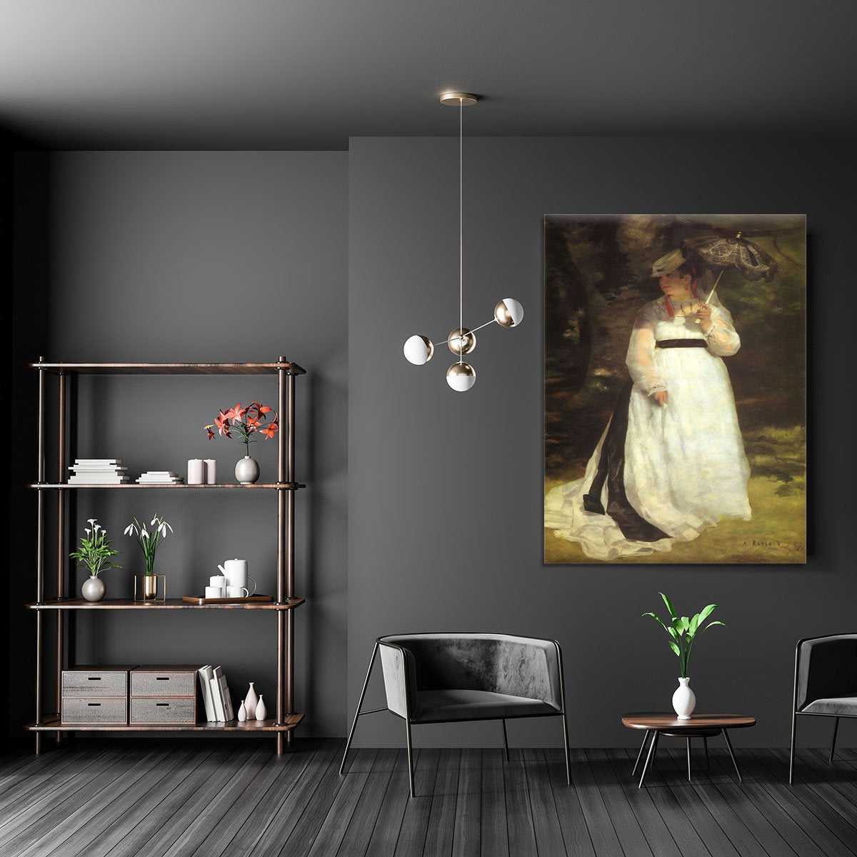 Lise with an Umbrella by Renoir Canvas Print or Poster