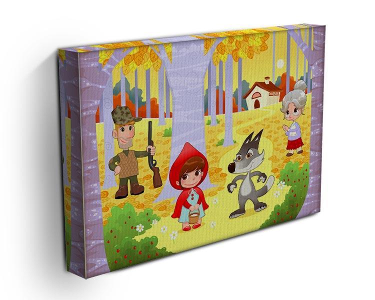 Little Red Hiding Hood scene Canvas Print or Poster - Canvas Art Rocks - 3