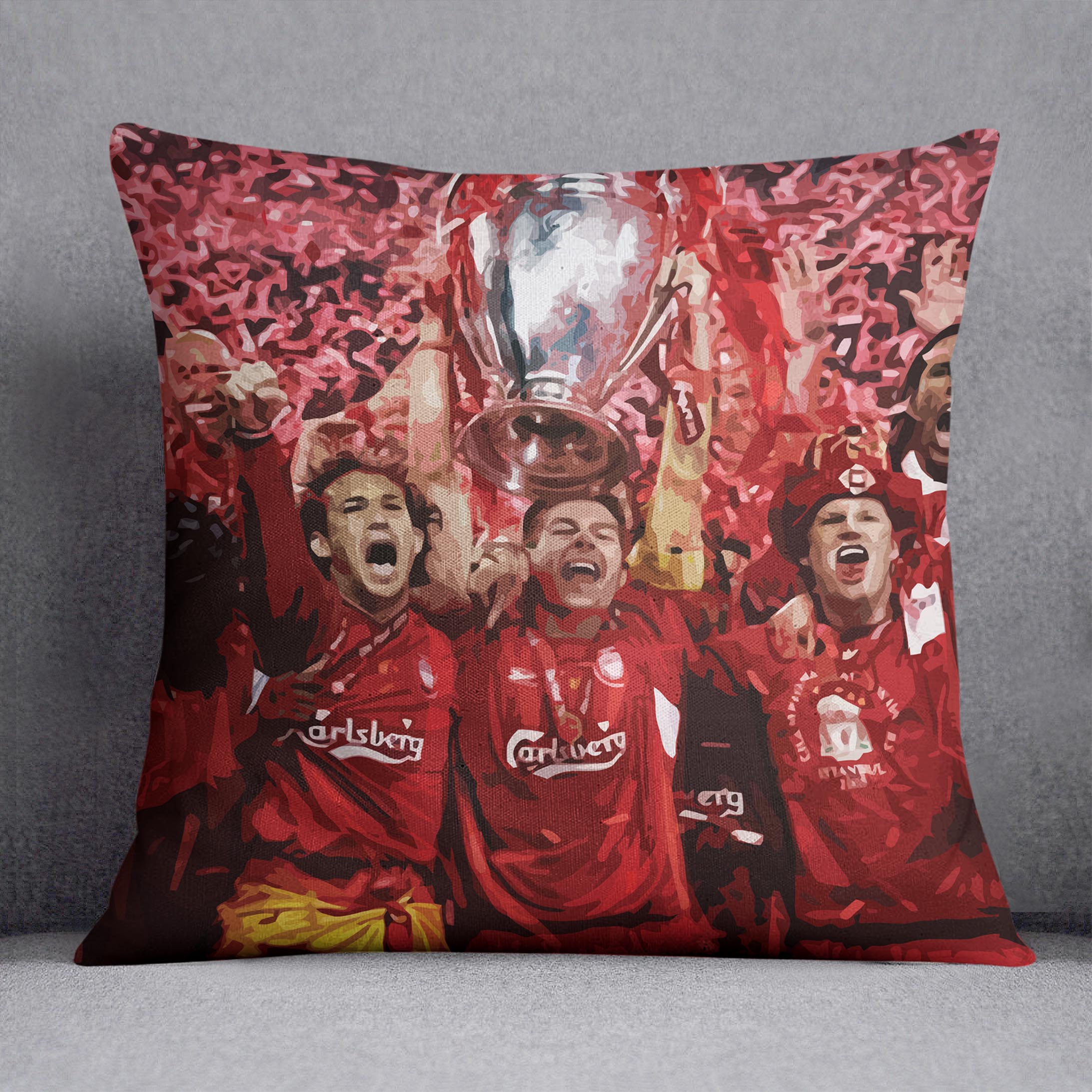 Liverpool Football Champions League In Istanbul Cushion