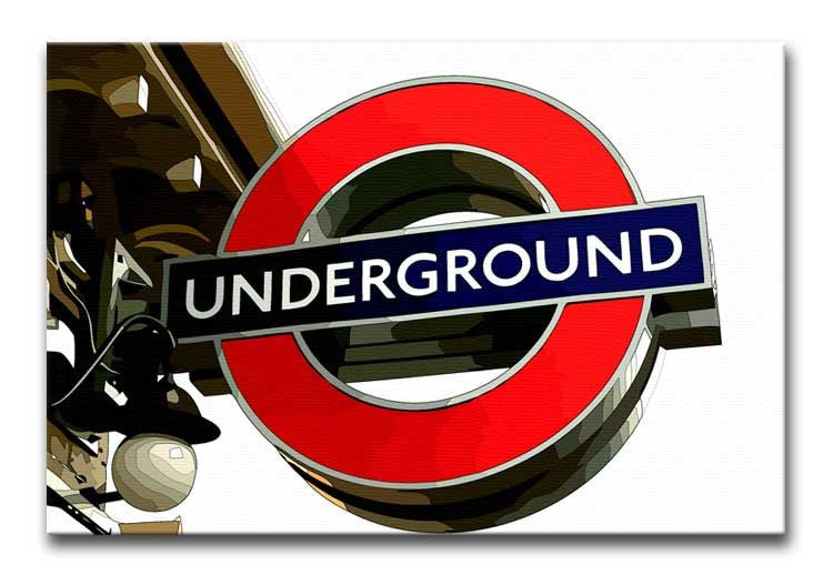 London Underground Sign Print - Canvas Art Rocks - 1