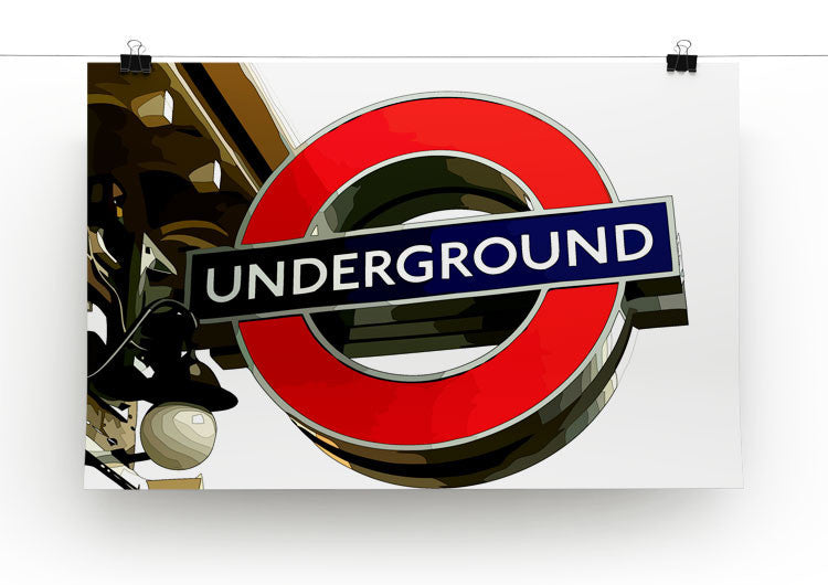 London Underground Sign Print - Canvas Art Rocks - 2