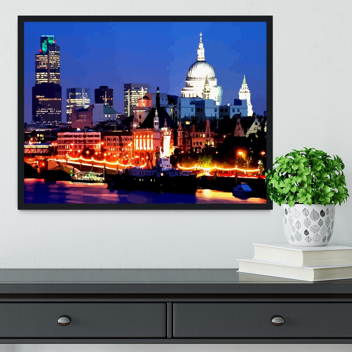 London Skyline Framed Print - Canvas Art Rocks - 2
