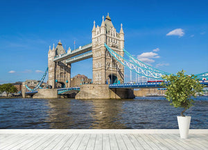 London Tower Bridge Wall Mural Wallpaper - Canvas Art Rocks - 4