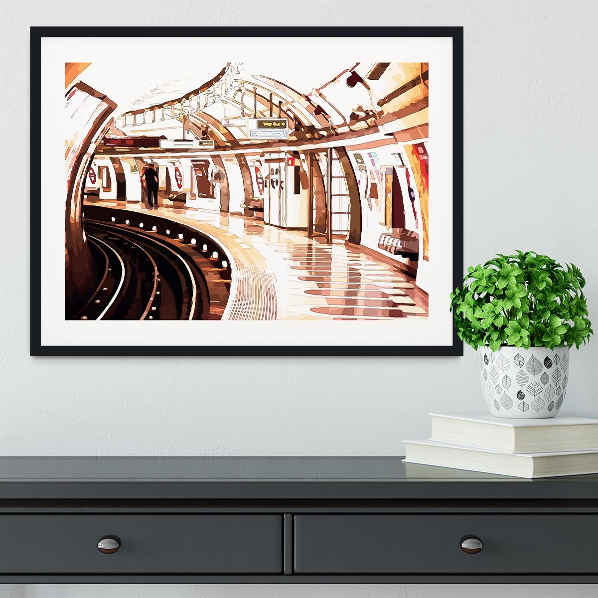 London Underground Framed Print - Canvas Art Rocks - 1