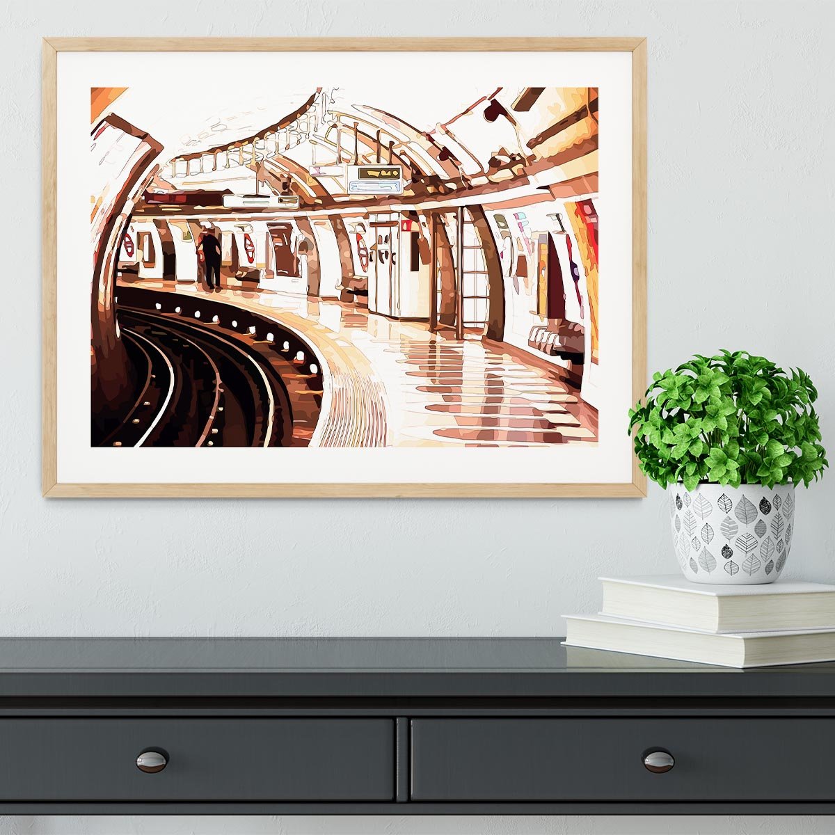 London Underground Framed Print - Canvas Art Rocks - 3