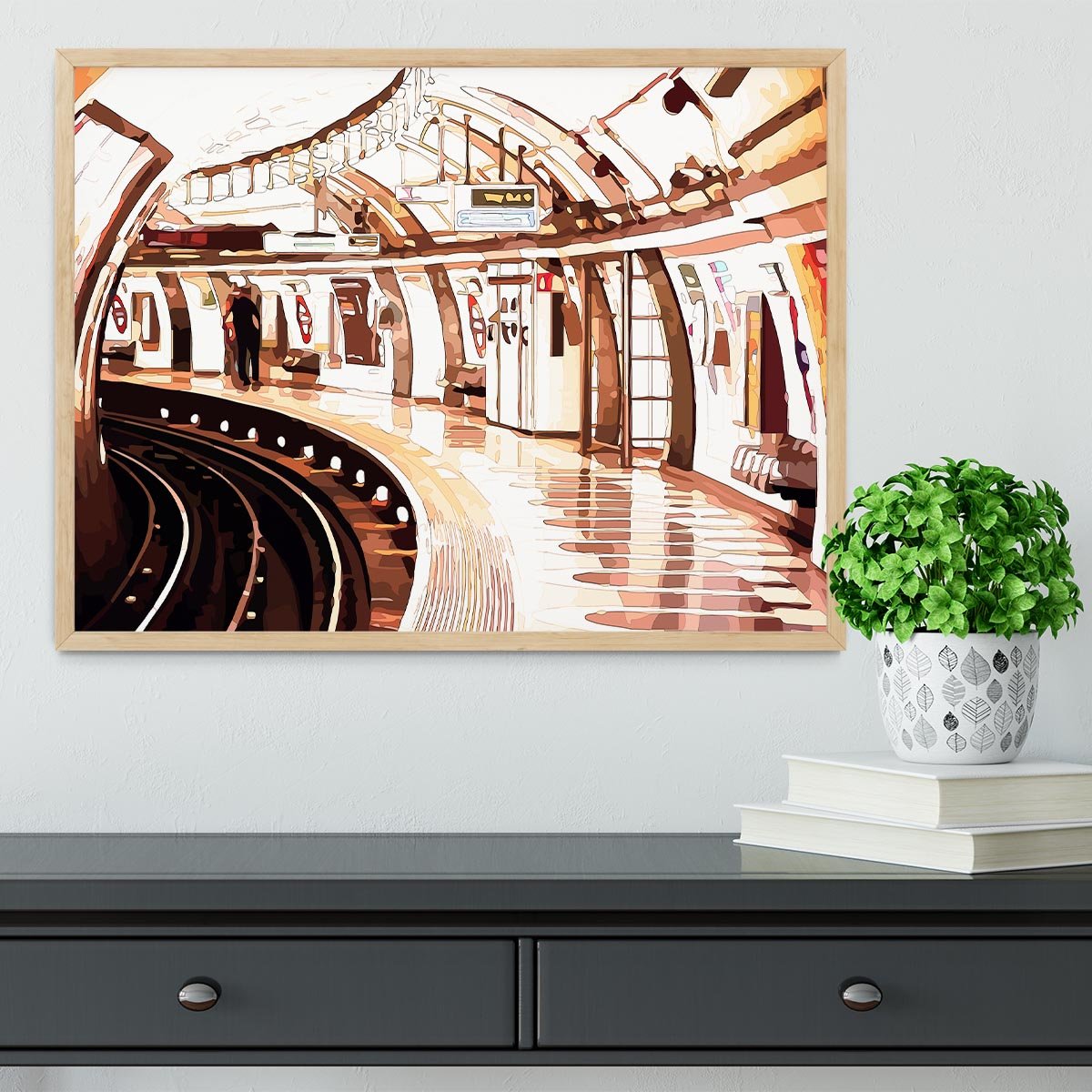 London Underground Framed Print - Canvas Art Rocks - 4