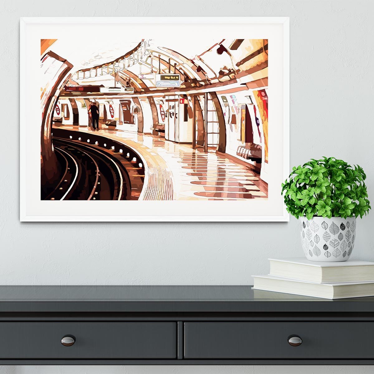 London Underground Framed Print - Canvas Art Rocks - 5