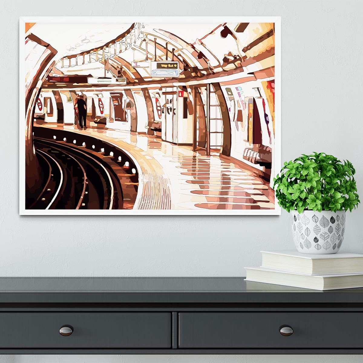 London Underground Framed Print - Canvas Art Rocks -6