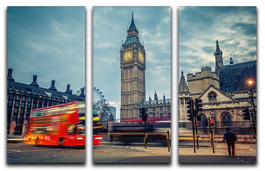 London at early morning 3 Split Panel Canvas Print - Canvas Art Rocks - 1