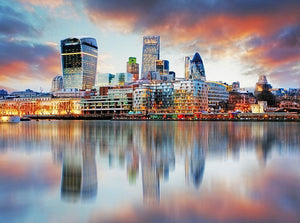 London skyline Wall Mural Wallpaper - Canvas Art Rocks - 1