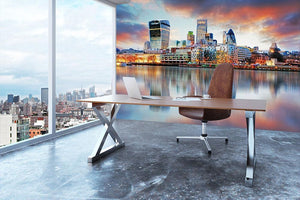 London skyline Wall Mural Wallpaper - Canvas Art Rocks - 3