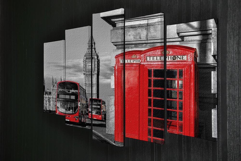 London symbols 5 Split Panel Canvas  - Canvas Art Rocks - 2