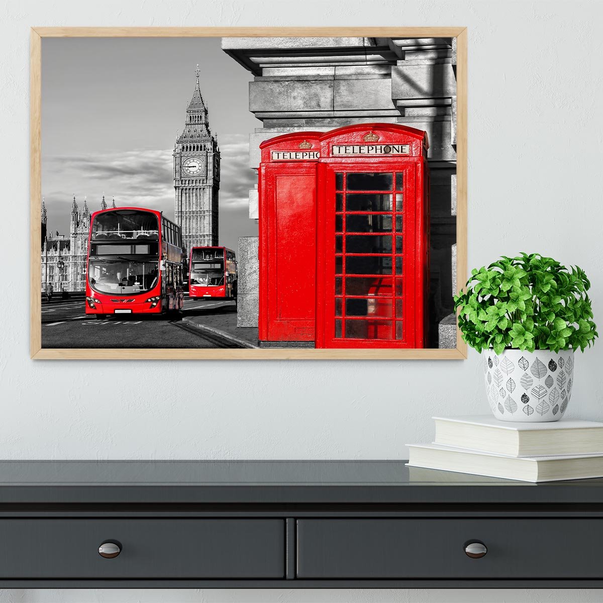 London symbols Framed Print - Canvas Art Rocks - 4