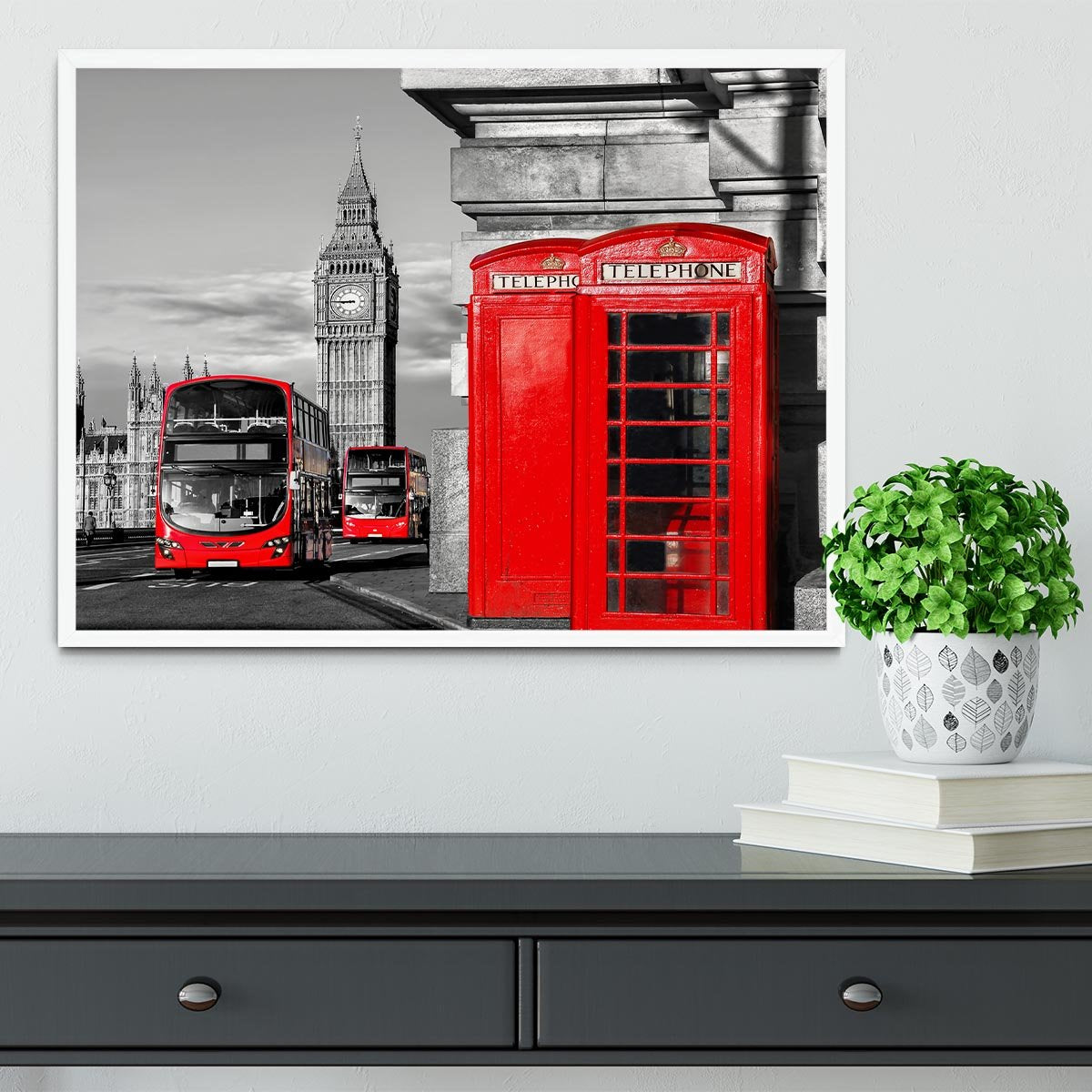 London symbols Framed Print - Canvas Art Rocks -6