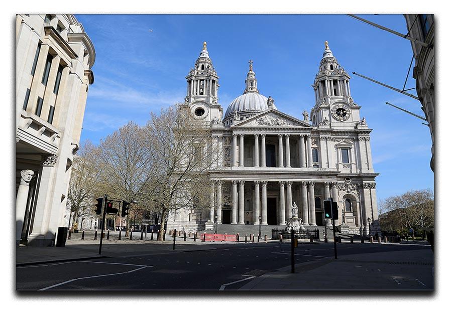 London under Lockdown 2020 St Pauls Cathedral Canvas Print or Poster