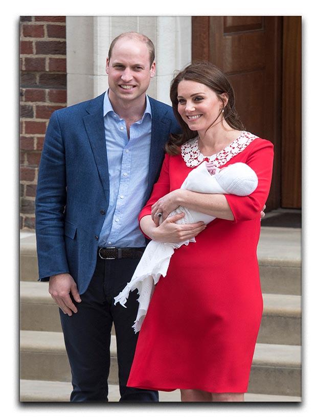Louis Arthur Charles with the Duke and Duchess of Cambridge Canvas Print or Poster