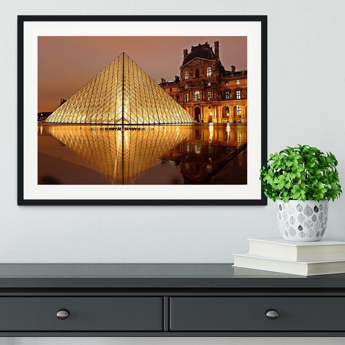 Louvre Museum Framed Print - Canvas Art Rocks - 1