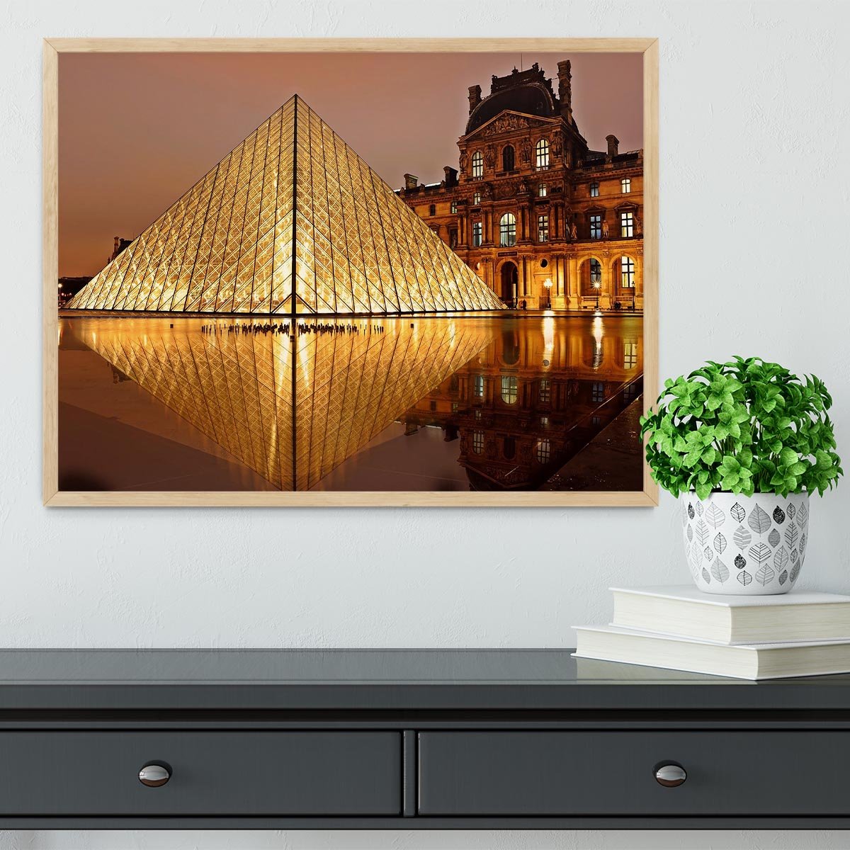 Louvre Museum Framed Print - Canvas Art Rocks - 4