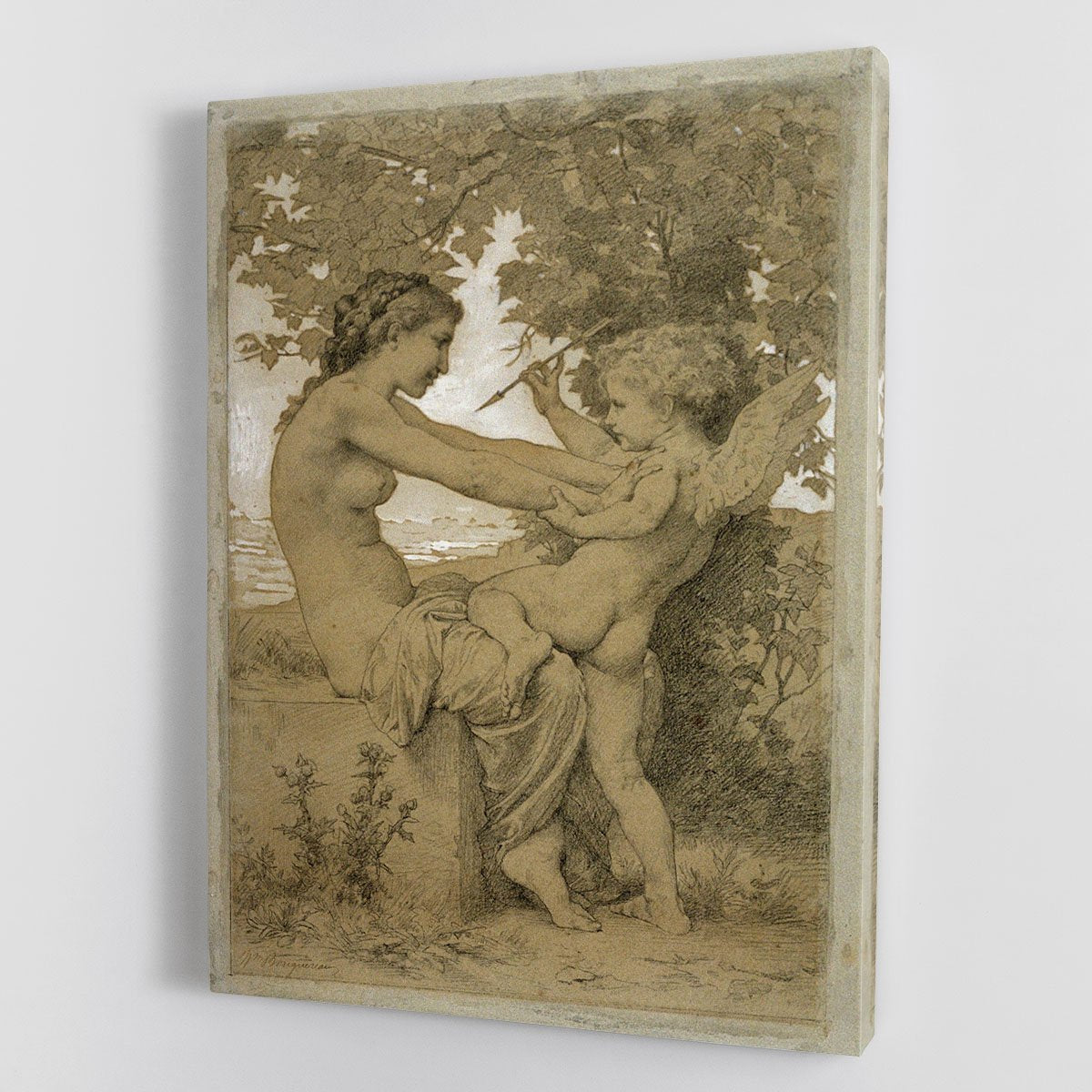 Loves Resistance By Bouguereau Canvas Print or Poster