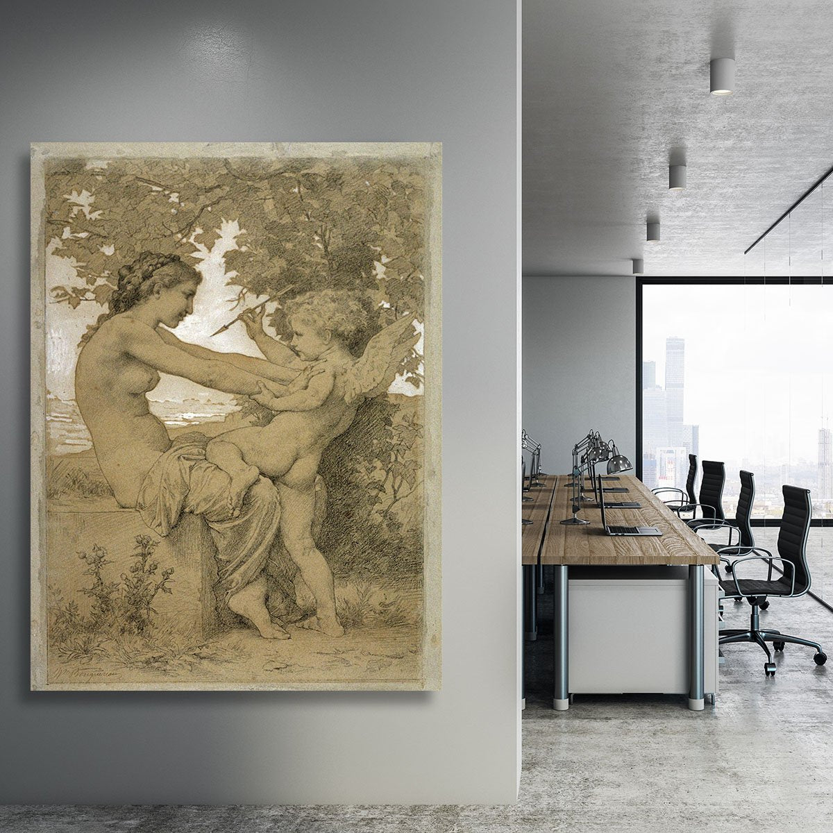 Loves Resistance By Bouguereau Canvas Print or Poster