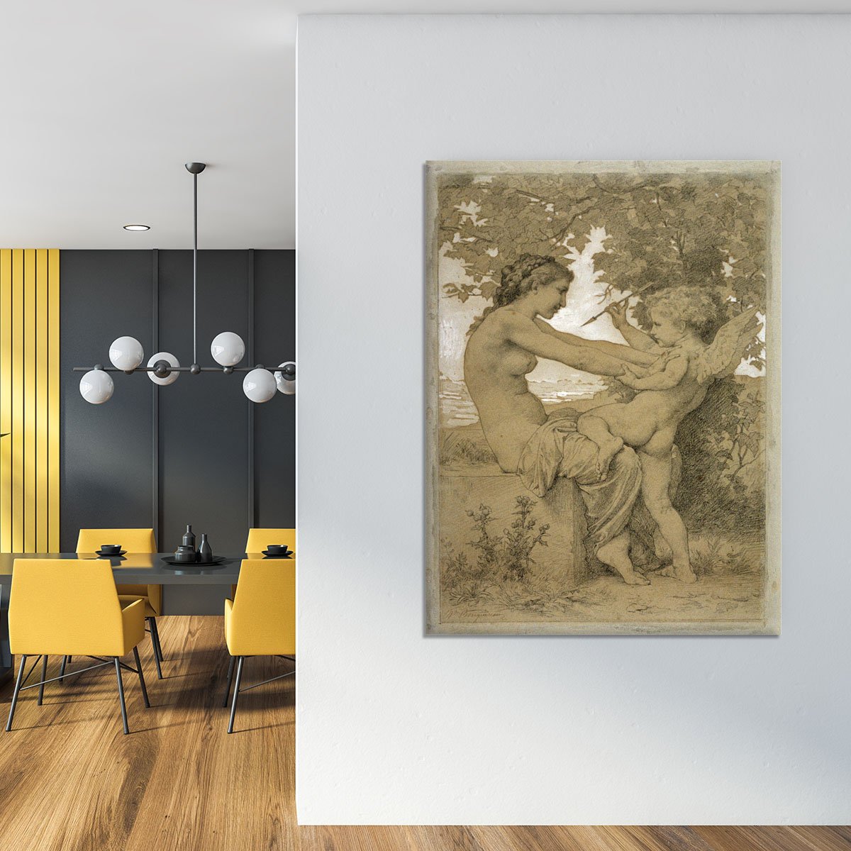 Loves Resistance By Bouguereau Canvas Print or Poster