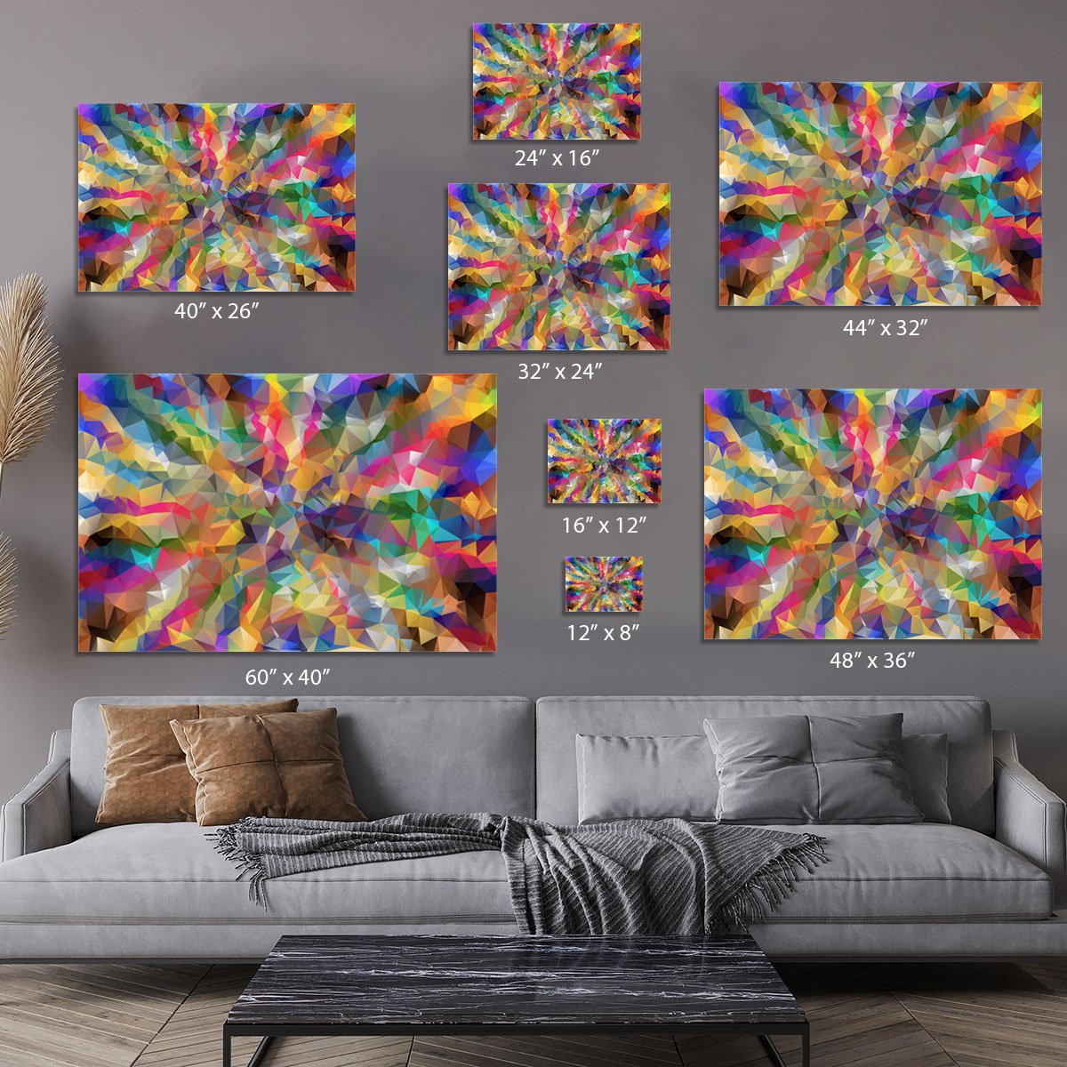 Low Poly Canvas Print or Poster