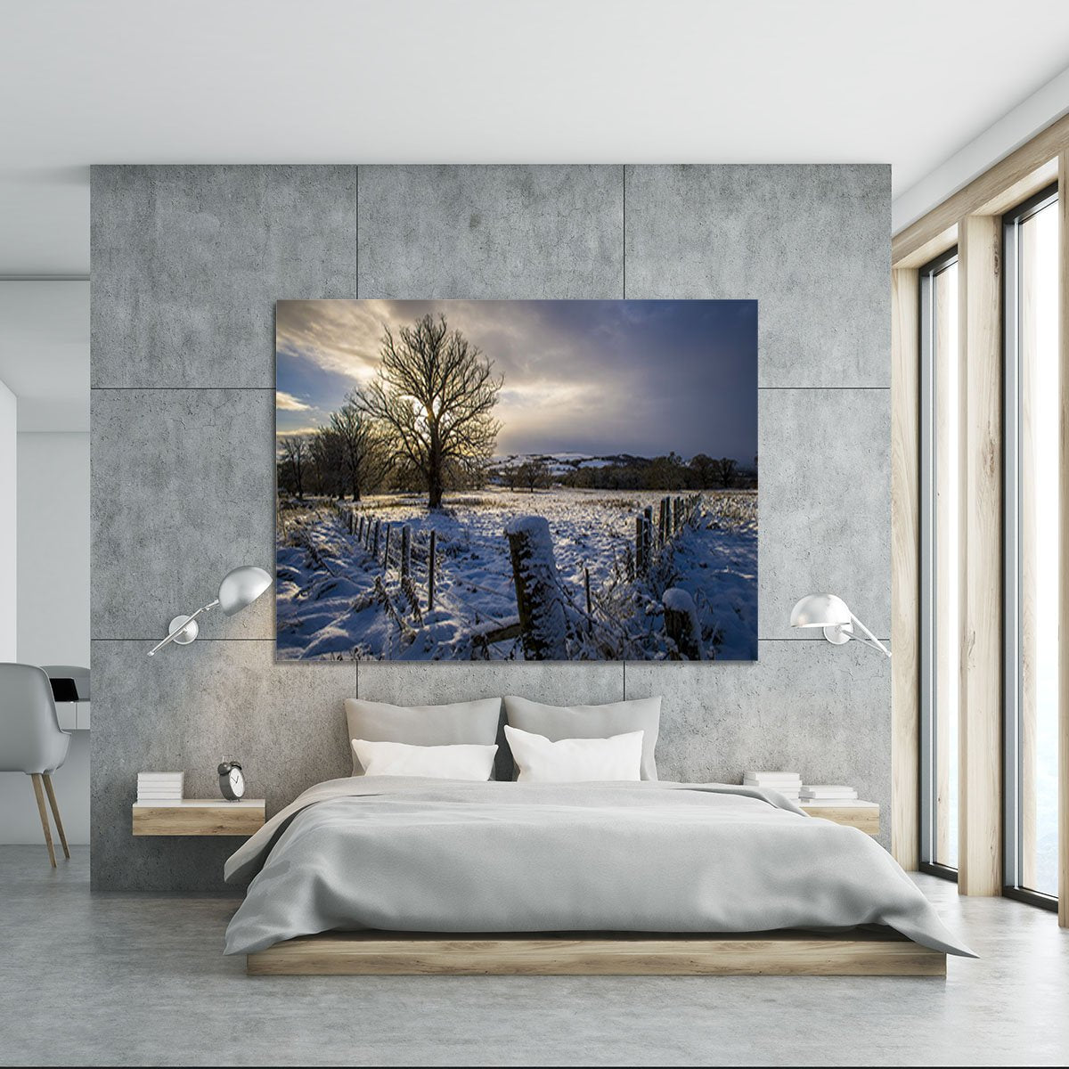 Low light on a winters day Canvas Print or Poster