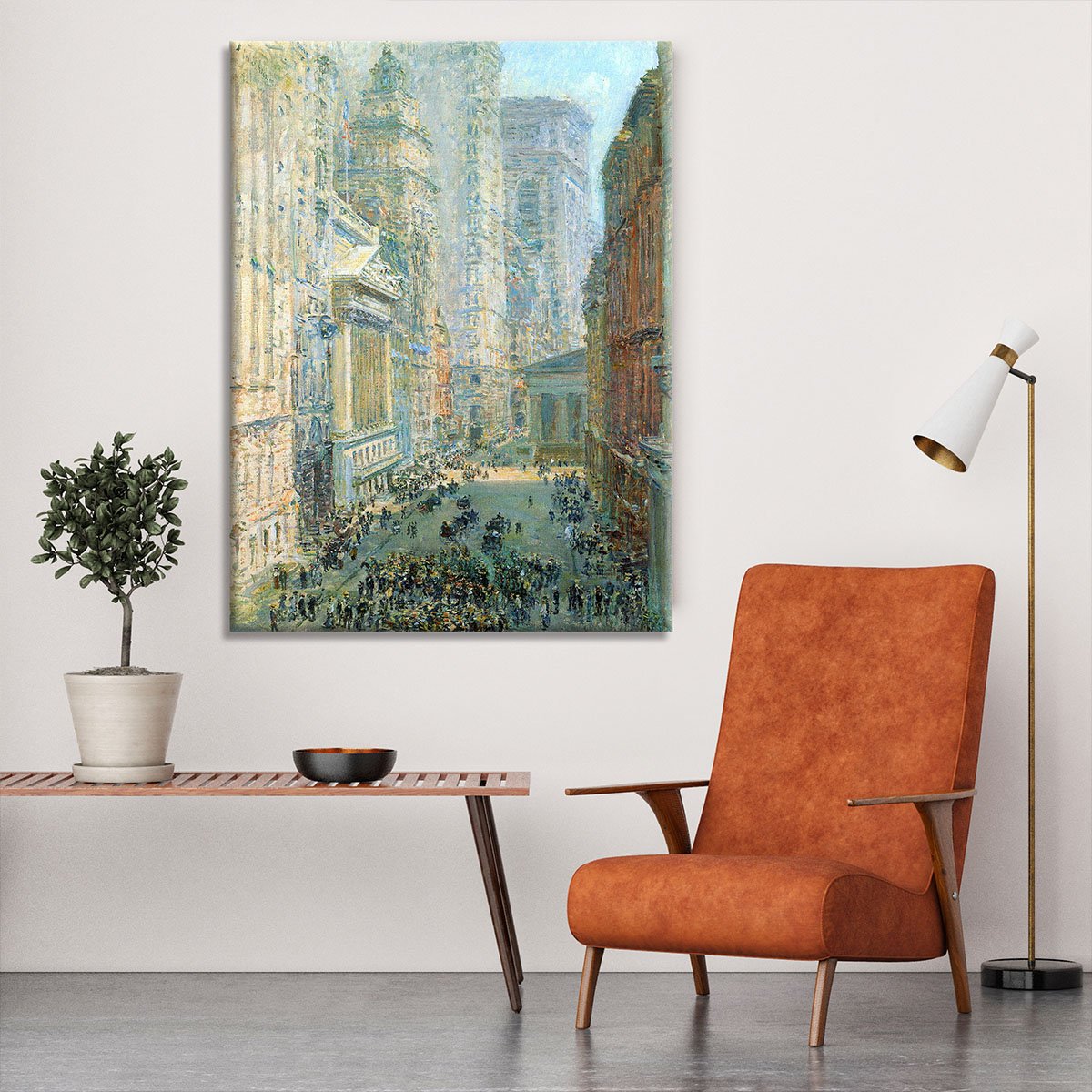 Lower Manhattan by Hassam Canvas Print or Poster