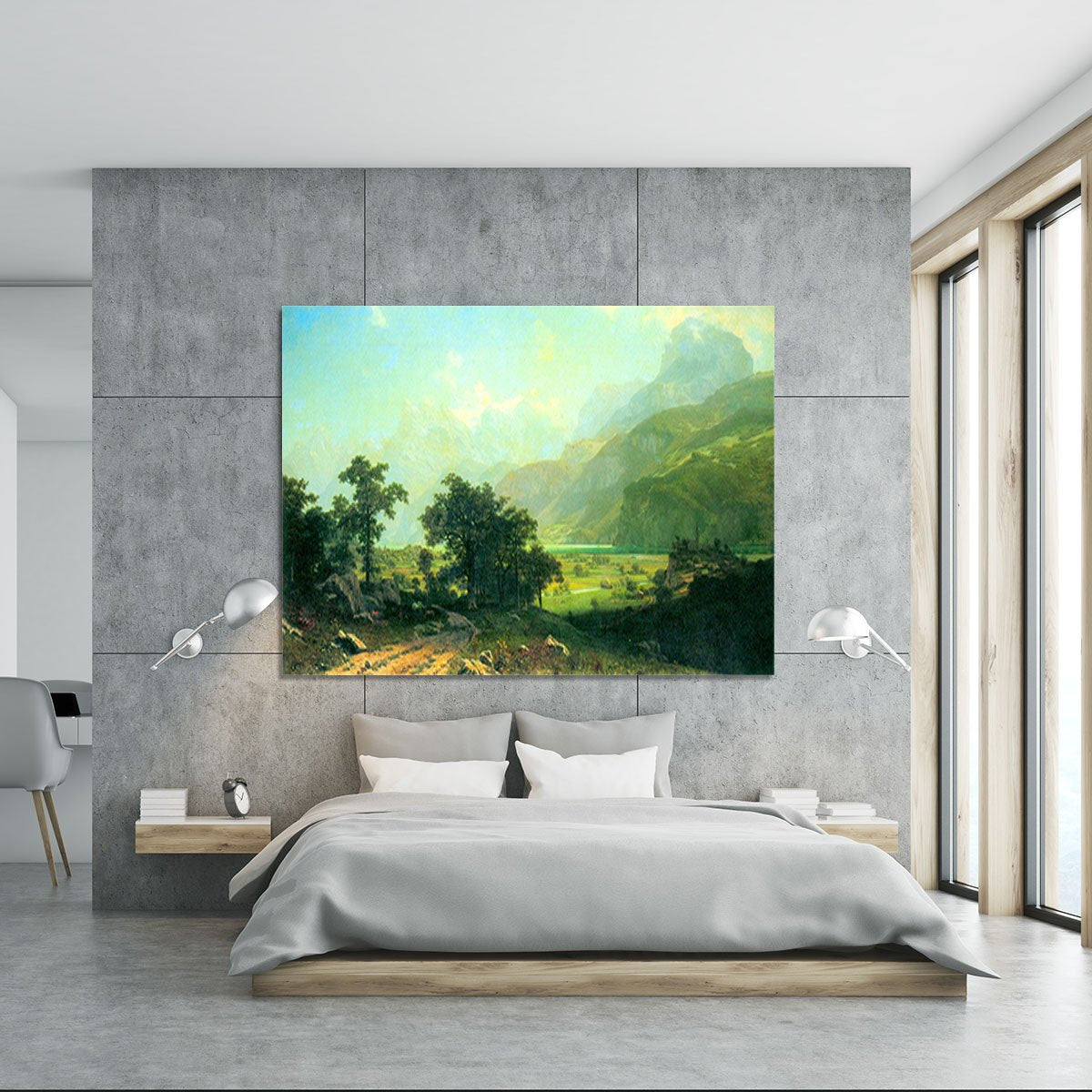 Lucerne Switzerland by Bierstadt Canvas Print or Poster