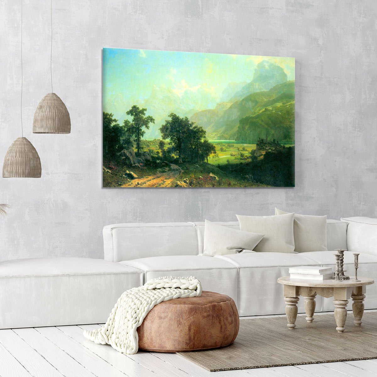 Lucerne Switzerland by Bierstadt Canvas Print or Poster