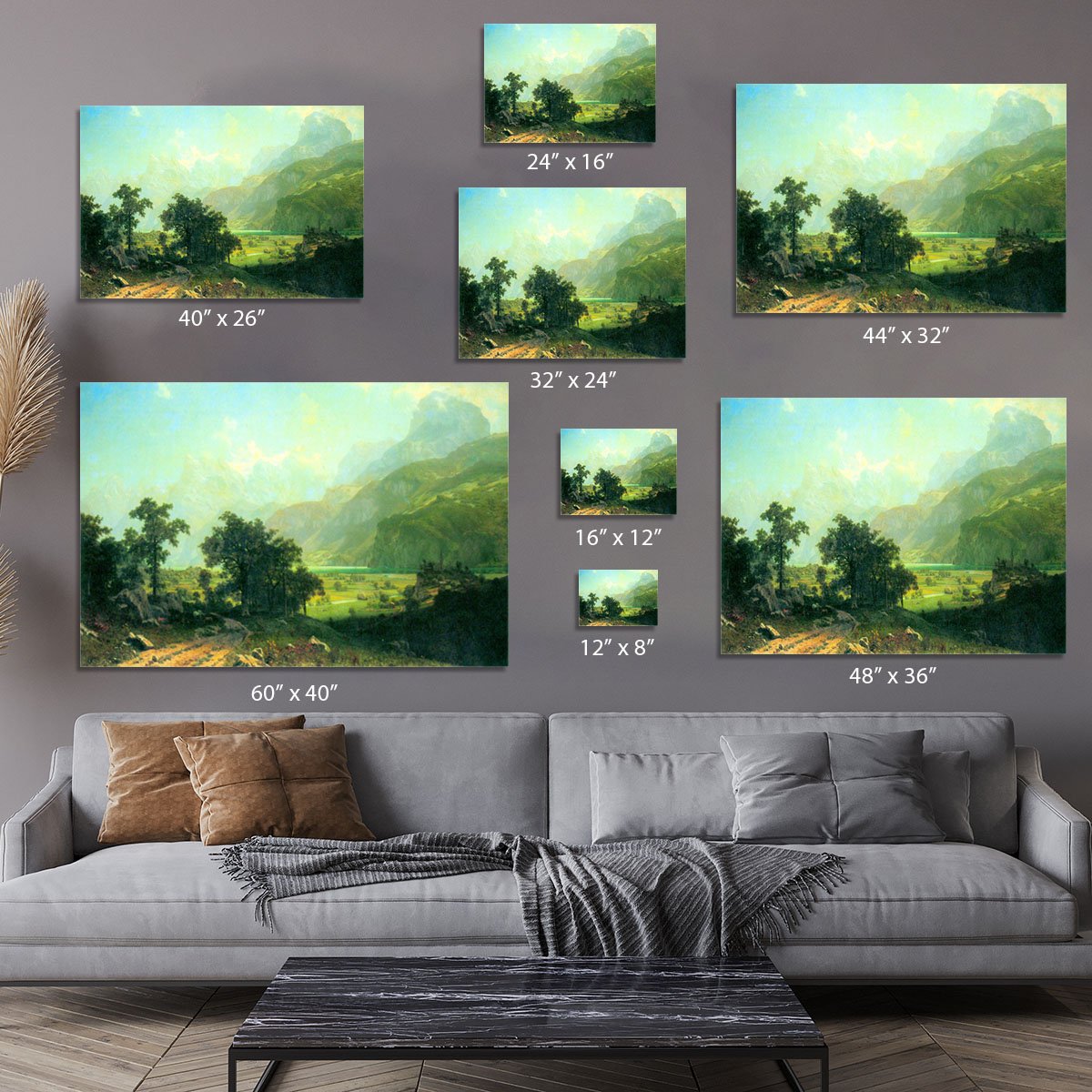 Lucerne Switzerland by Bierstadt Canvas Print or Poster