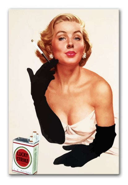 Lucky Strike Print - Canvas Art Rocks - 1