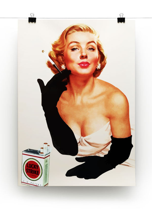 Lucky Strike Print - Canvas Art Rocks - 2