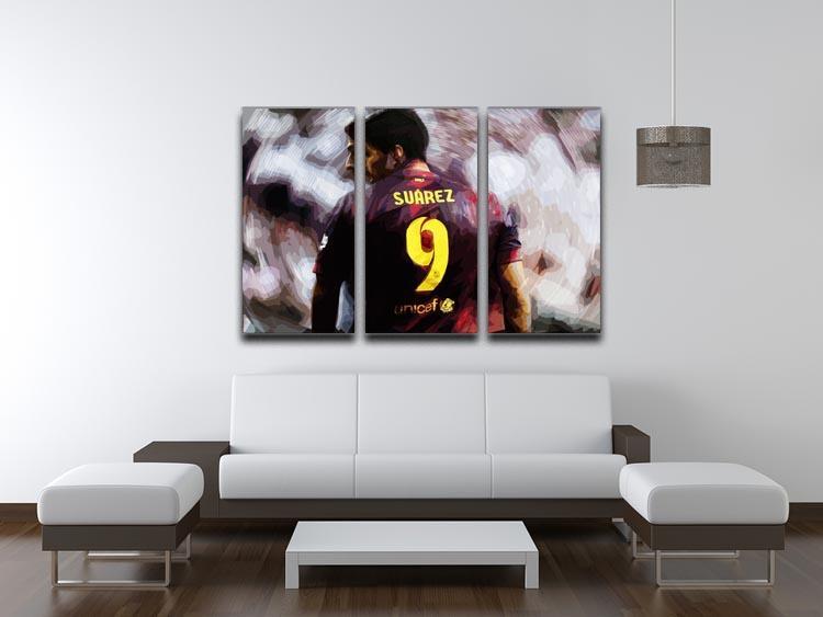 Luis Suarez Barcelona 3 Split Panel Canvas Print - Canvas Art Rocks - 3